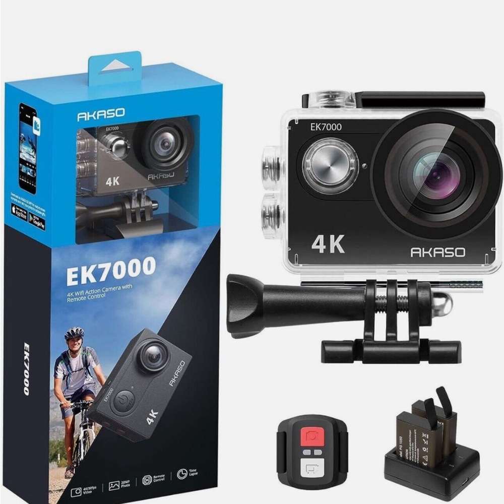 AKASO Ek7000 4k WiFi Sports Action Camera w/ Remote Control